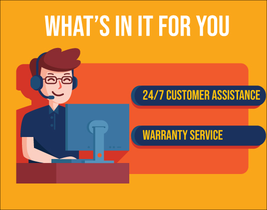 24/ 7 customber assistance